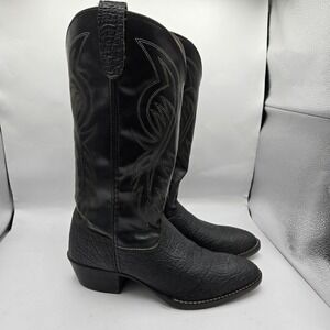 Bronco Cowgirl Boots Size 8.5 EE Style WM 1950 All Man Made Material Made In USA